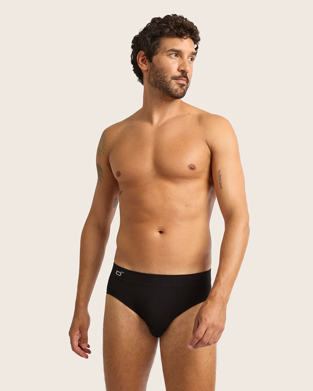 Men's Seamfree Briefs - Black - Image 52
