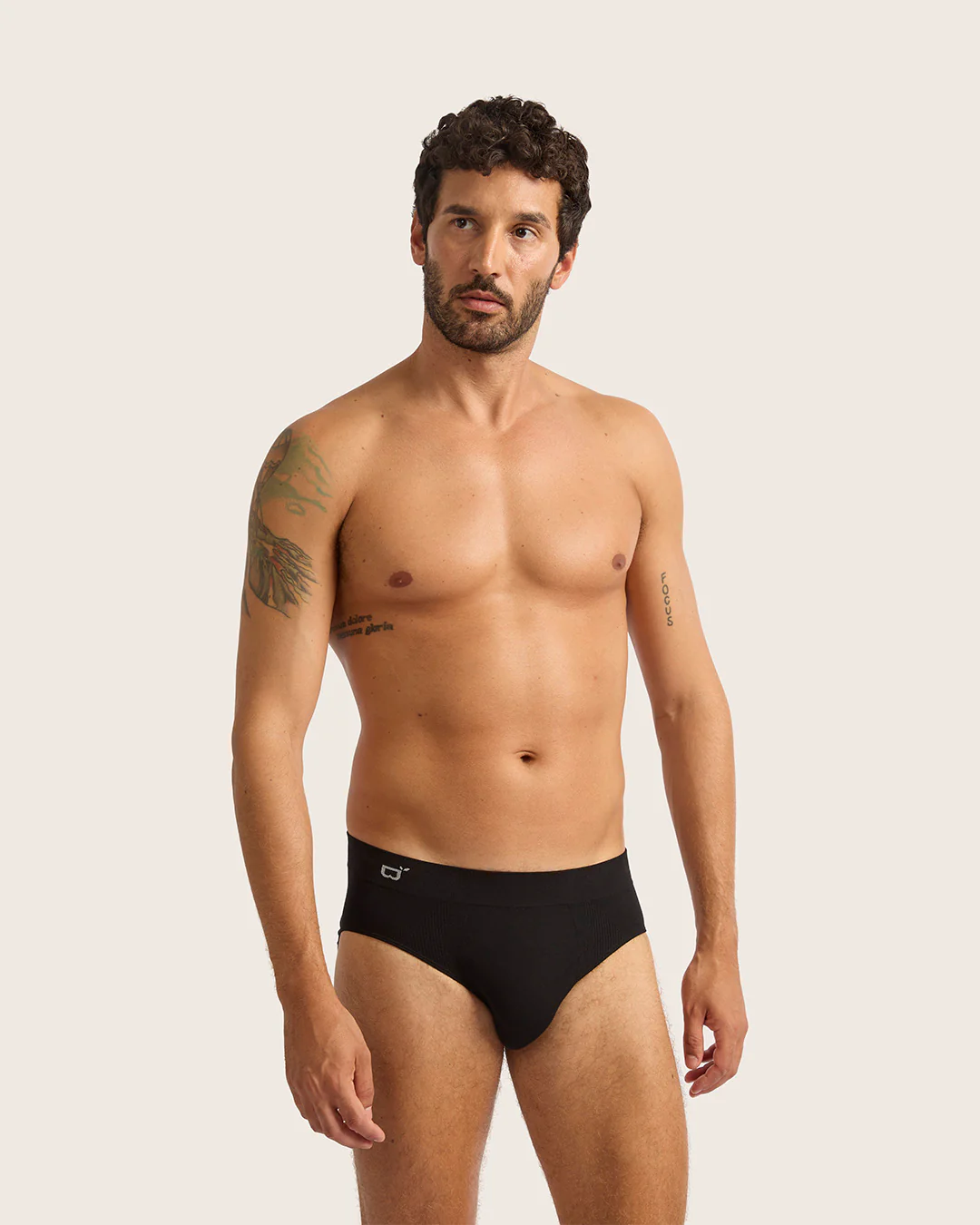 Men's Seamfree Briefs - Black - Image 53