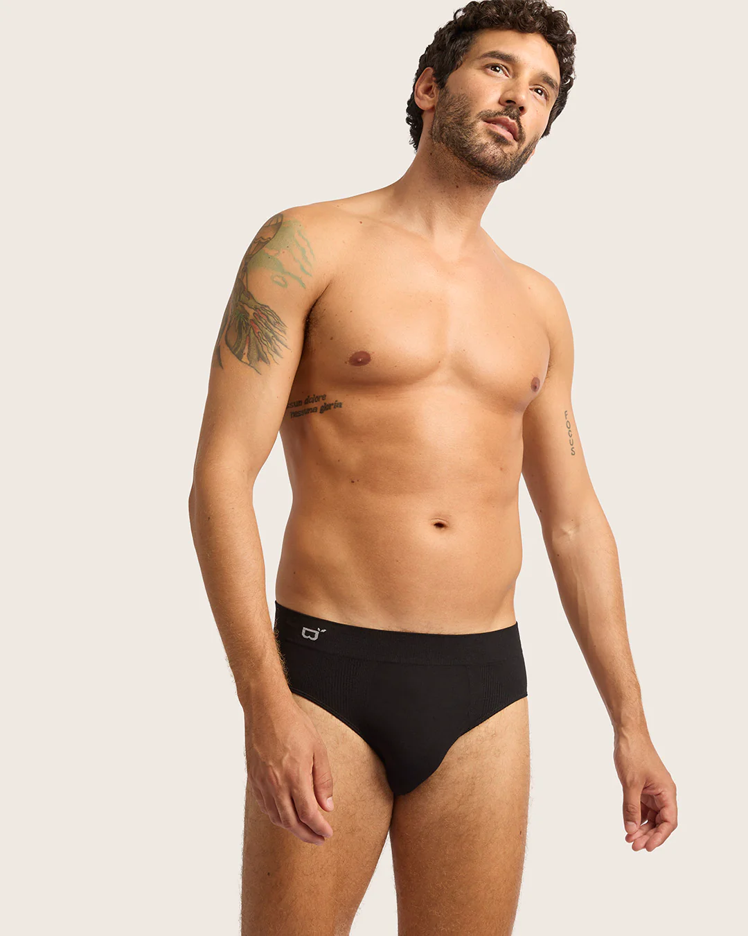 Men's Seamfree Briefs - Black - Image 54