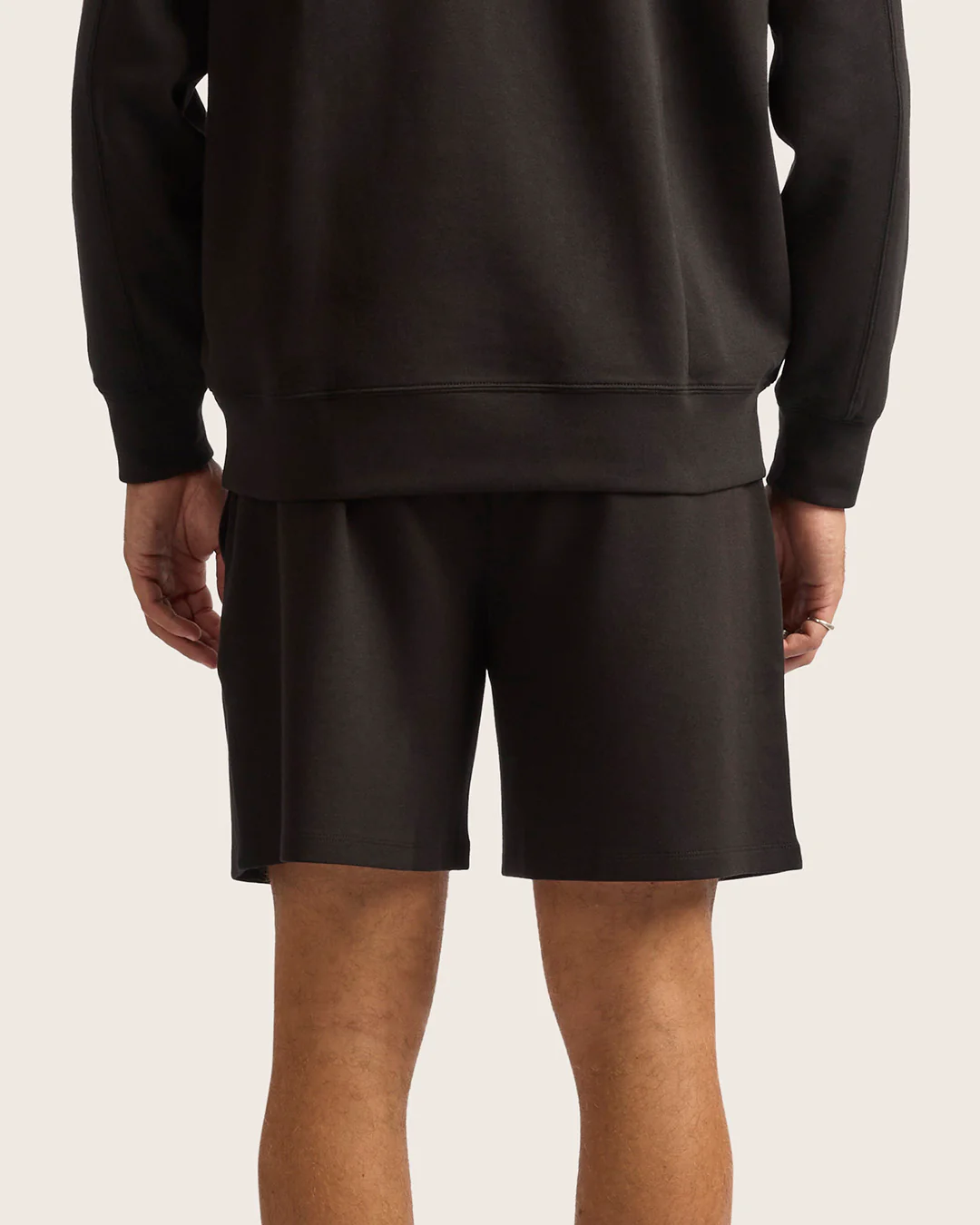 Men's Sweat Shorts 6" - Black - Image 3