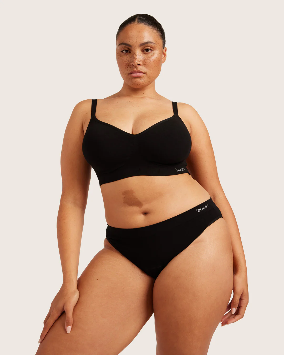 Period & Leak Proof - Classic Bikini - Light - Moderate - Black - Image 13