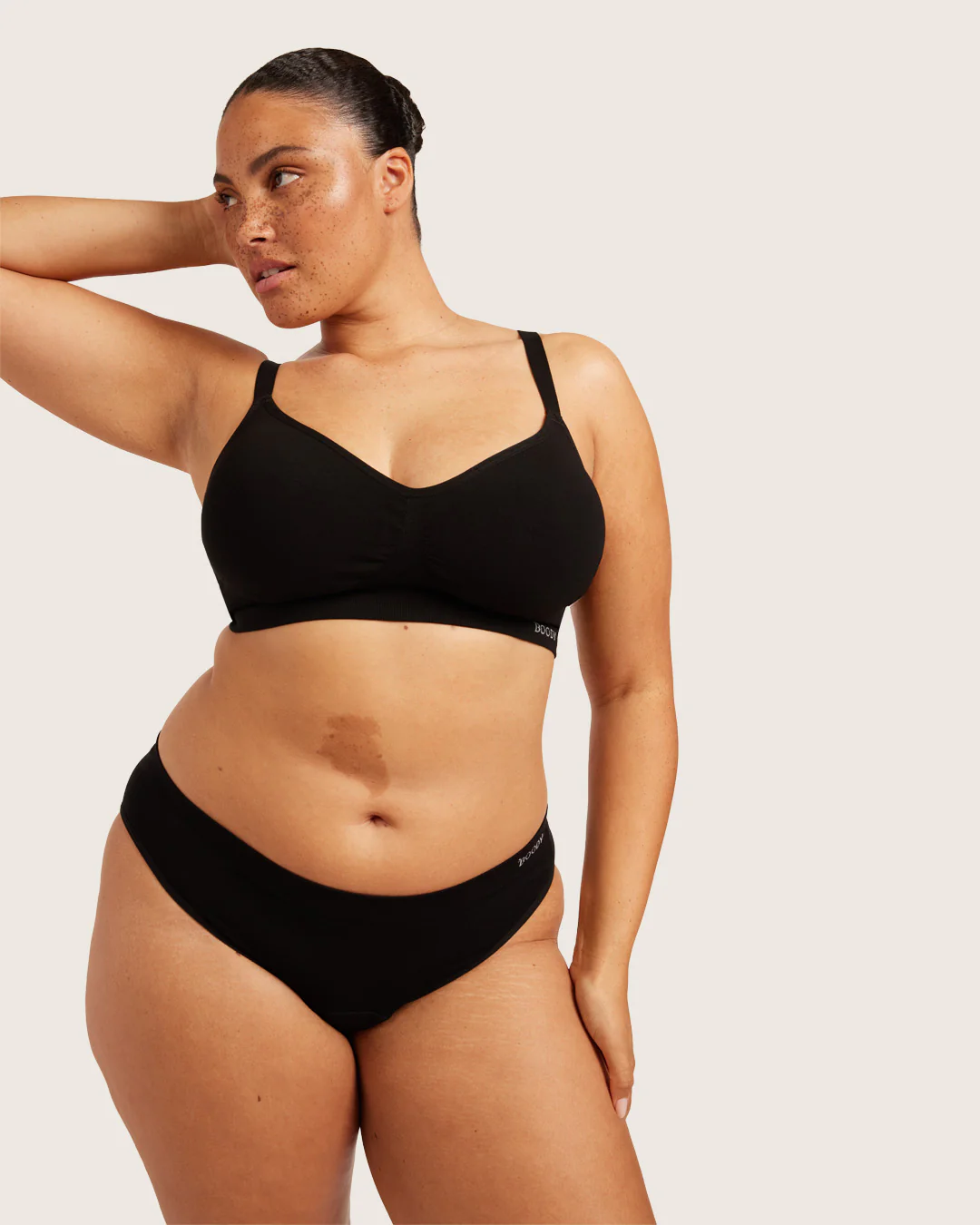Period & Leak Proof - Classic Bikini - Light - Moderate - Black - Image 14