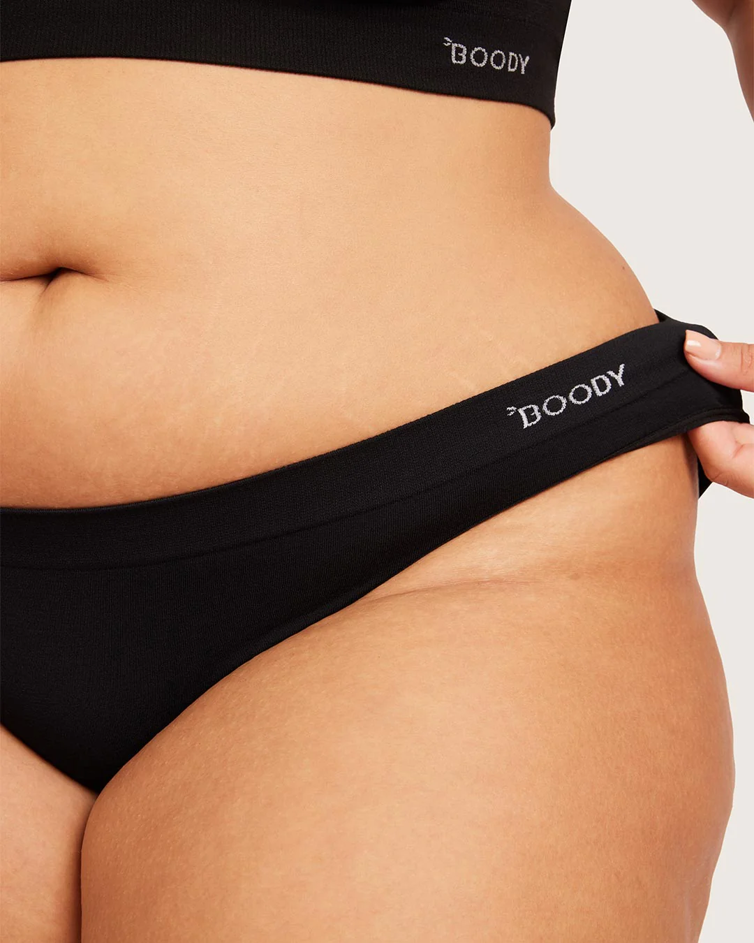 Period & Leak Proof - Hipster Bikini - Light - Black - Image 16