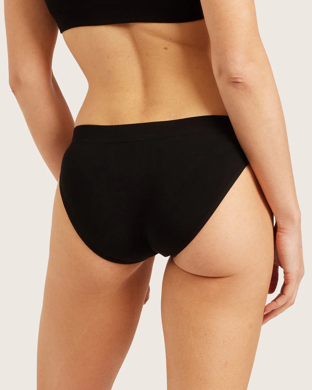 Period & Leak Proof - Hipster Bikini - Light - Black - Image 23