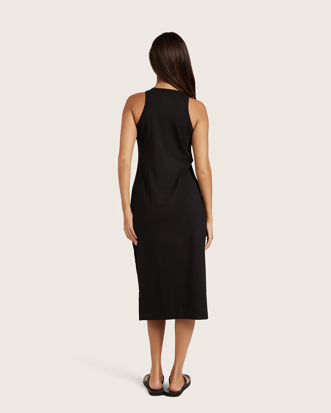 Racerback Dress - Black - Image 3