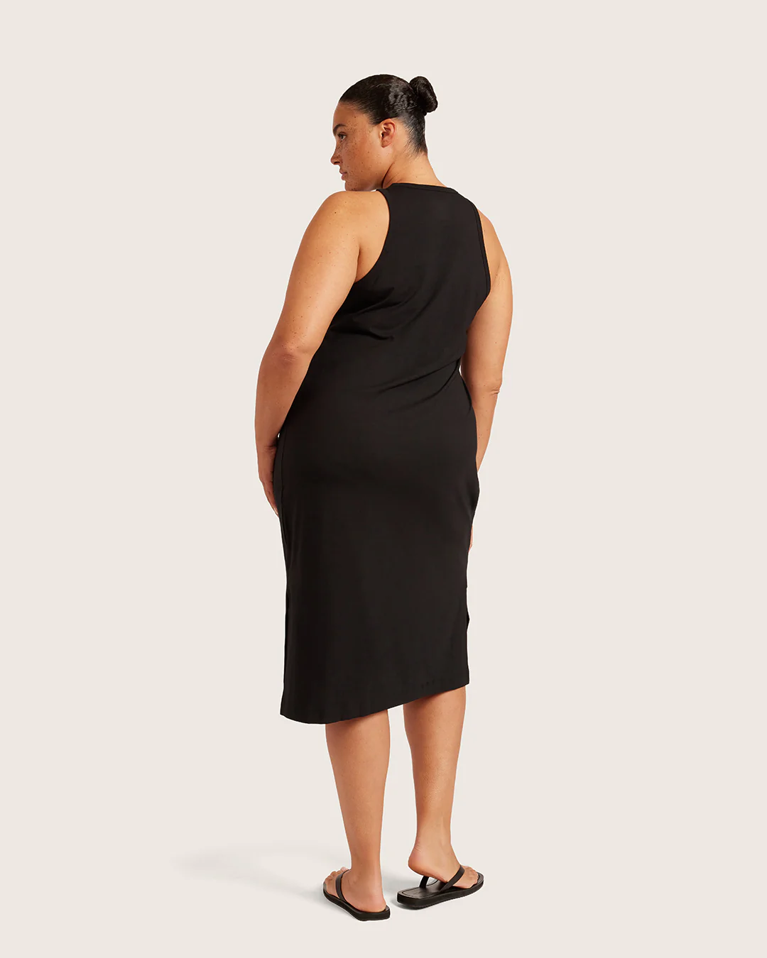 Racerback Dress - Black - Image 6