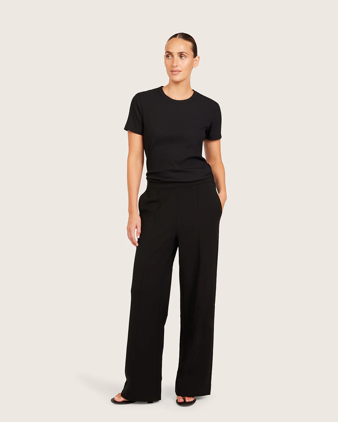 Relaxed Leg Pants - Regular - Black - Image 7