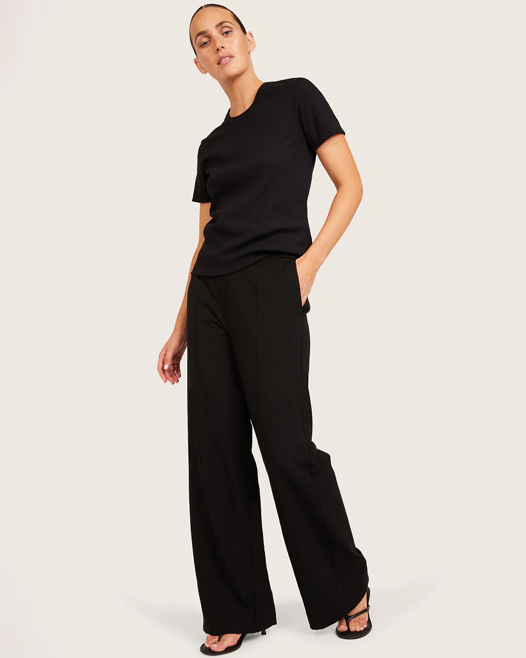 Relaxed Leg Pants - Regular - Black - Image 8