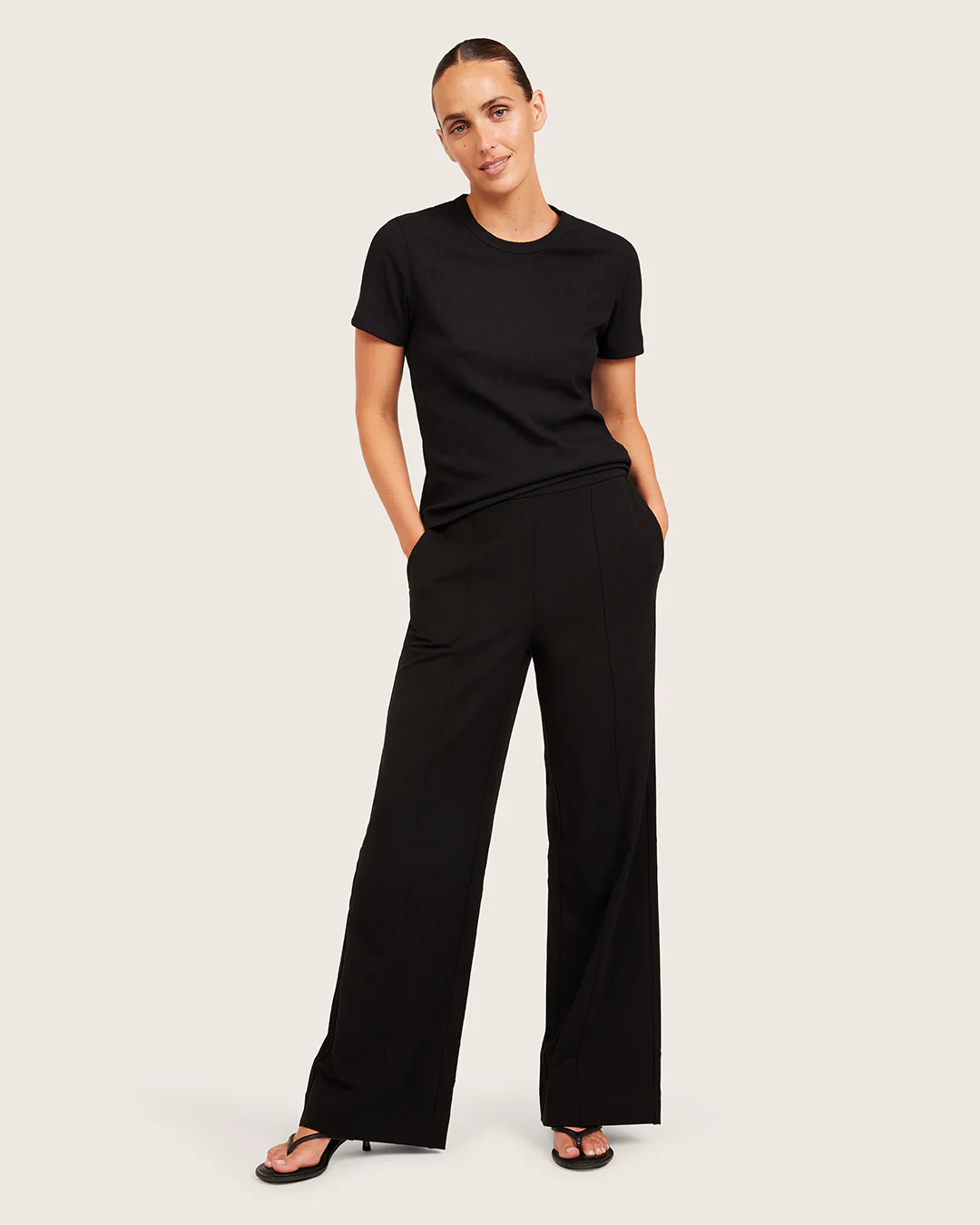 Relaxed Leg Pants - Regular - Black - Image 9
