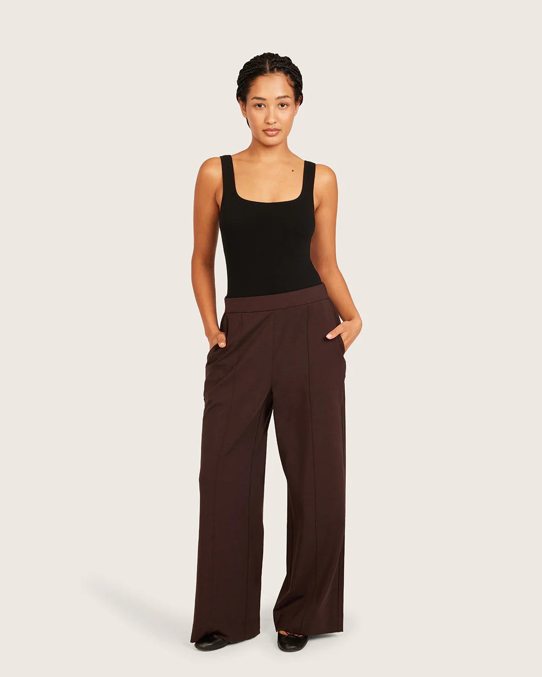 Relaxed Leg Pants - Short - Carob - Image 6
