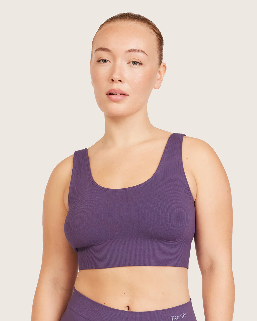 Ribbed Seamfree Crop - Amethyst - Image 12