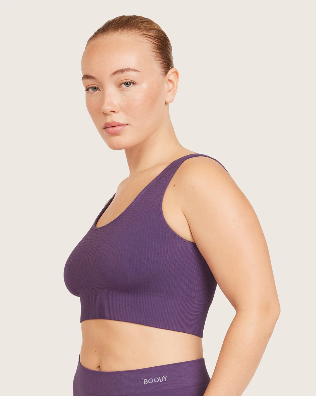 Ribbed Seamfree Crop - Amethyst - Image 14