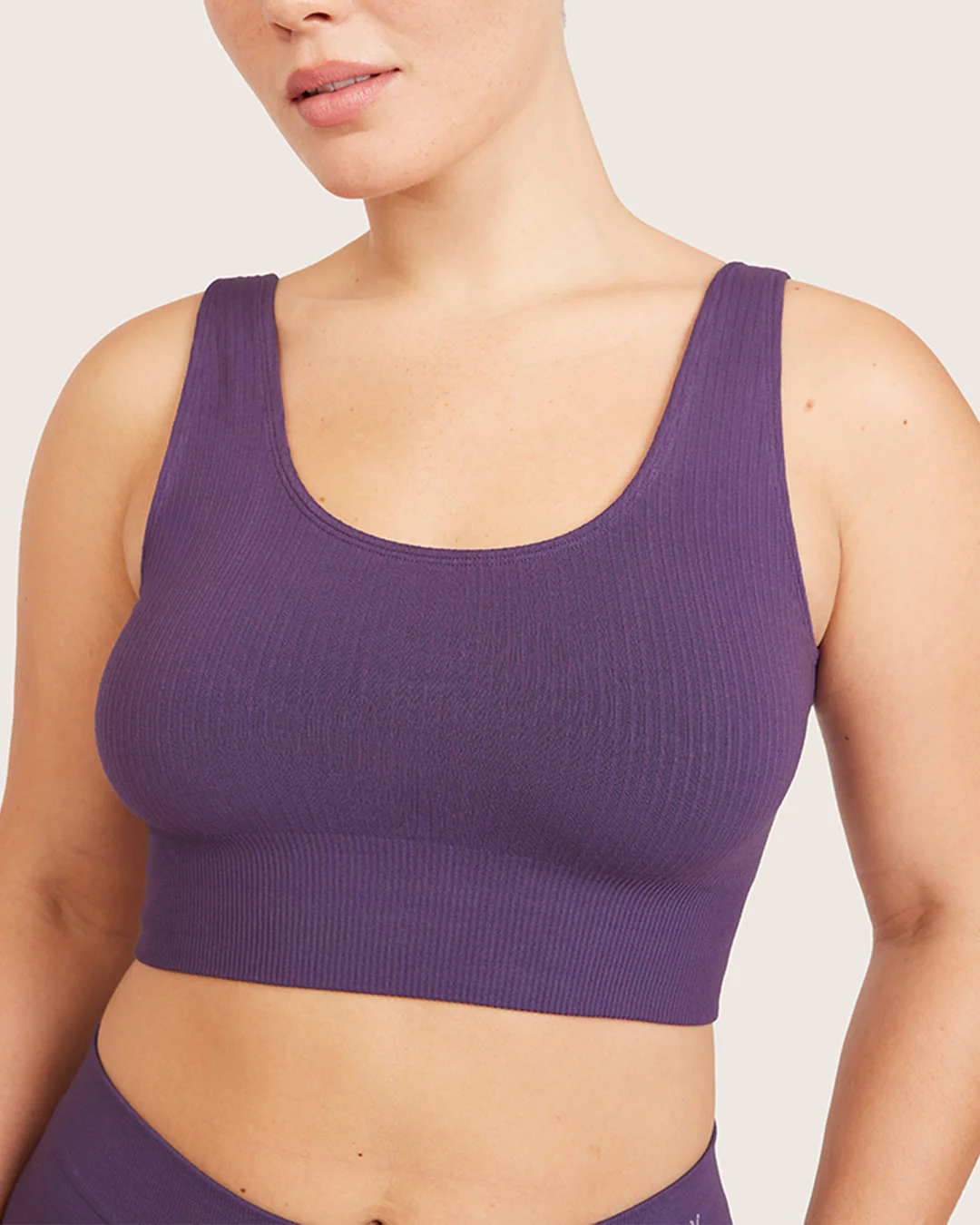 Ribbed Seamfree Crop - Amethyst - Image 19