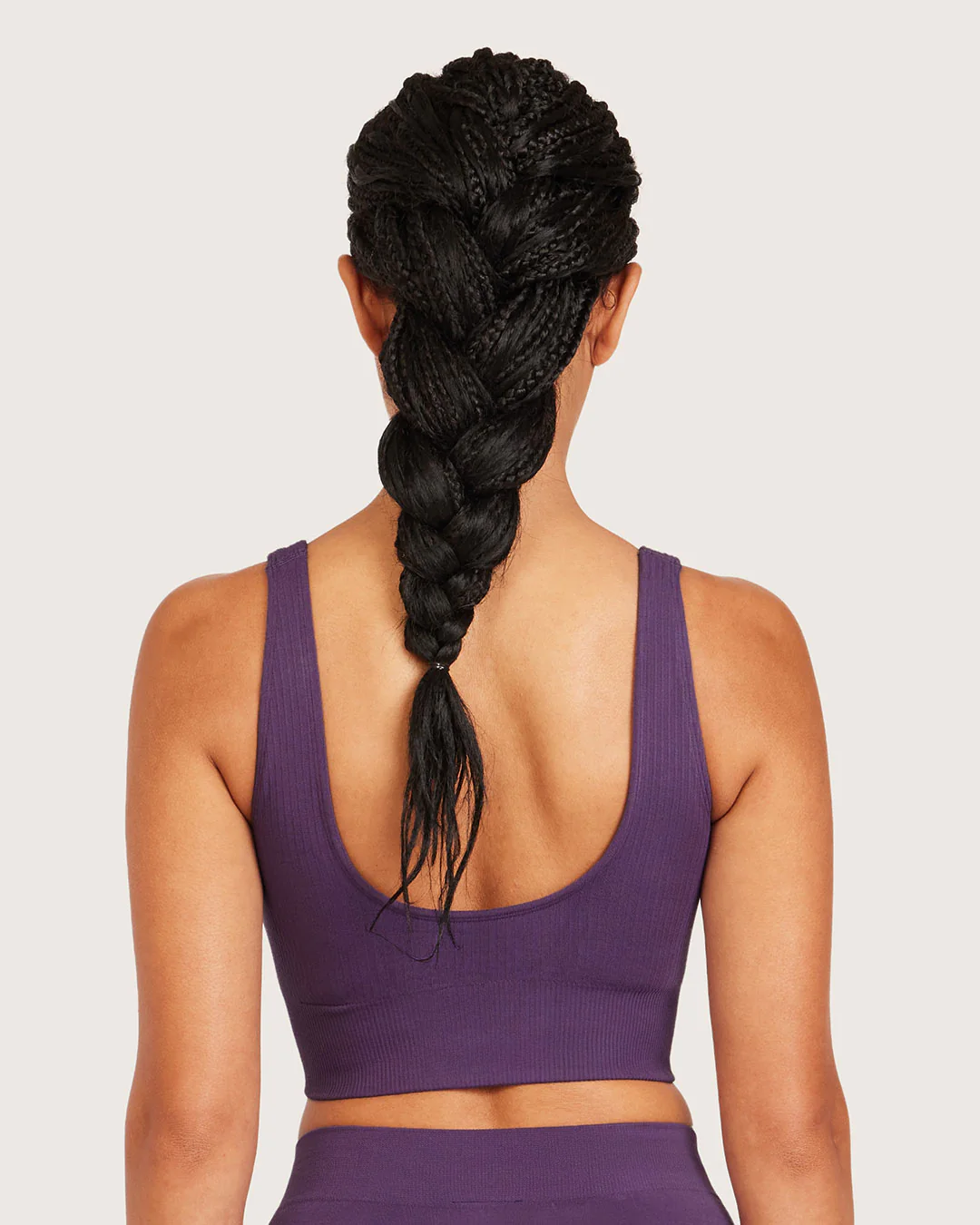 Ribbed Seamfree Crop - Amethyst - Image 2