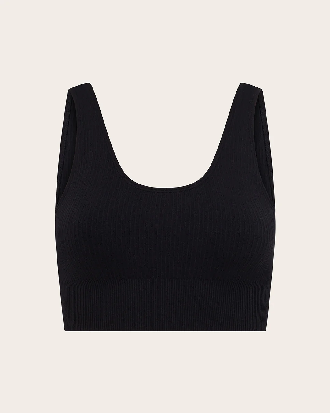 Ribbed Seamfree Crop - Black - Image 22