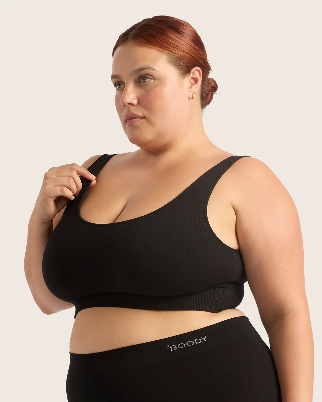 Ribbed Seamfree Crop - Black - Image 8