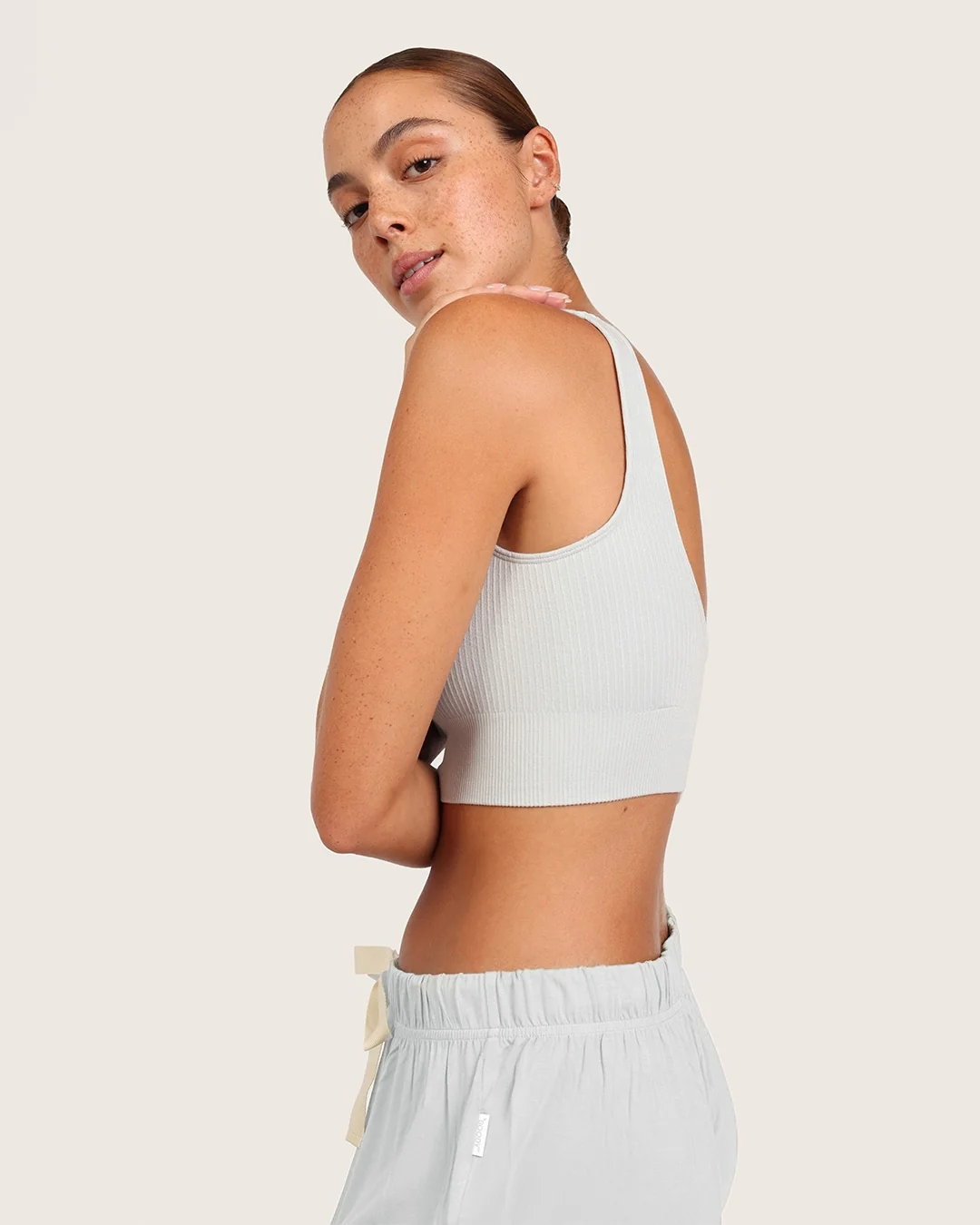 Ribbed Seamfree Crop-Dove - Image 5