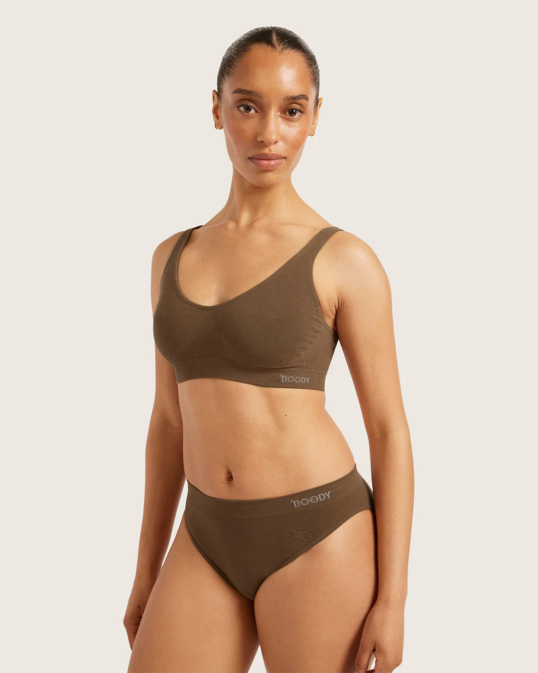 Seamfree Crop Bra - Clove - Image 4