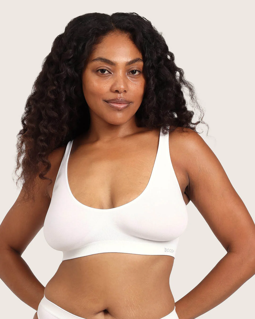 Seamfree Crop Bra - White - Image 7
