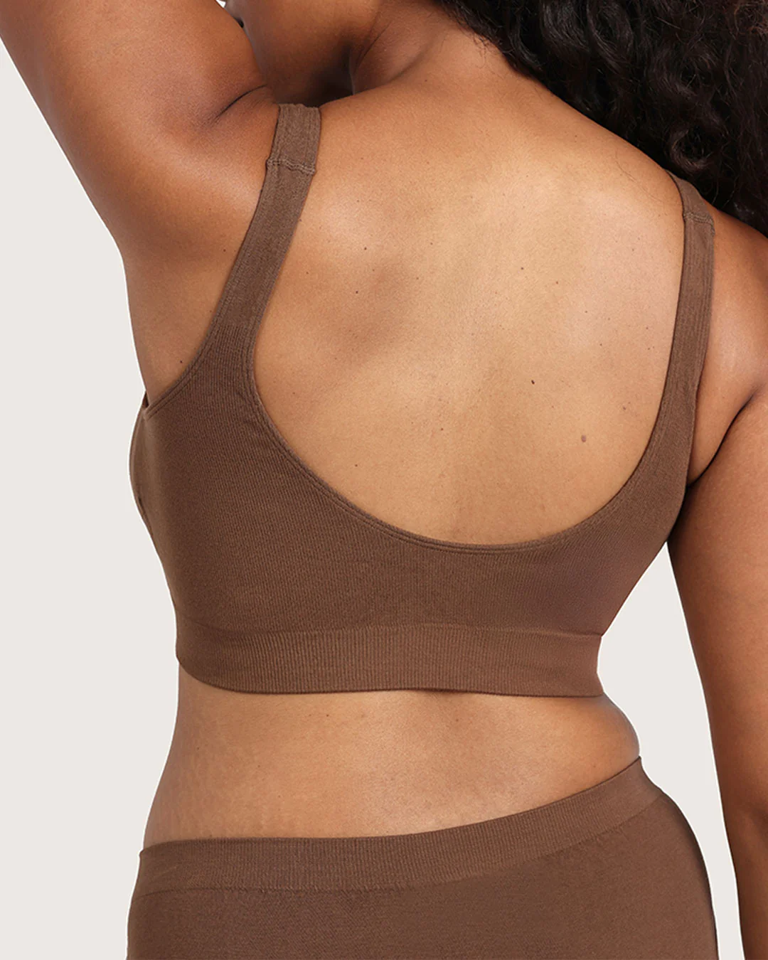 Seamfree Padded Crop Bra - Clove - Image 8