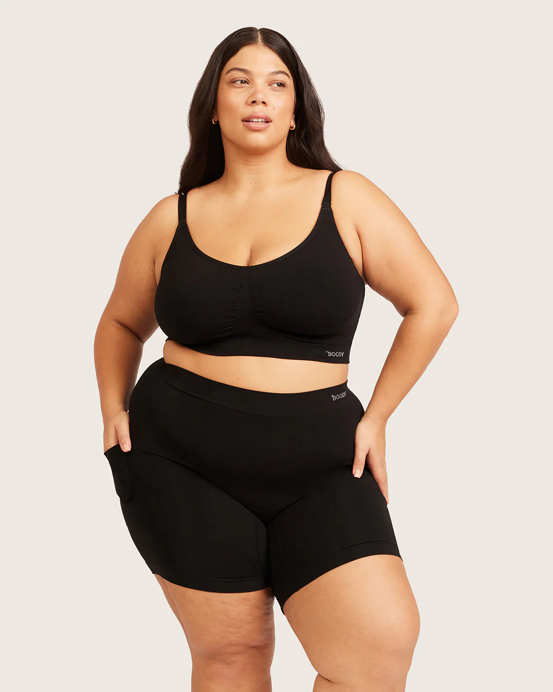 Seamfree Undershorts with Pocket 6" - Black - Image 26