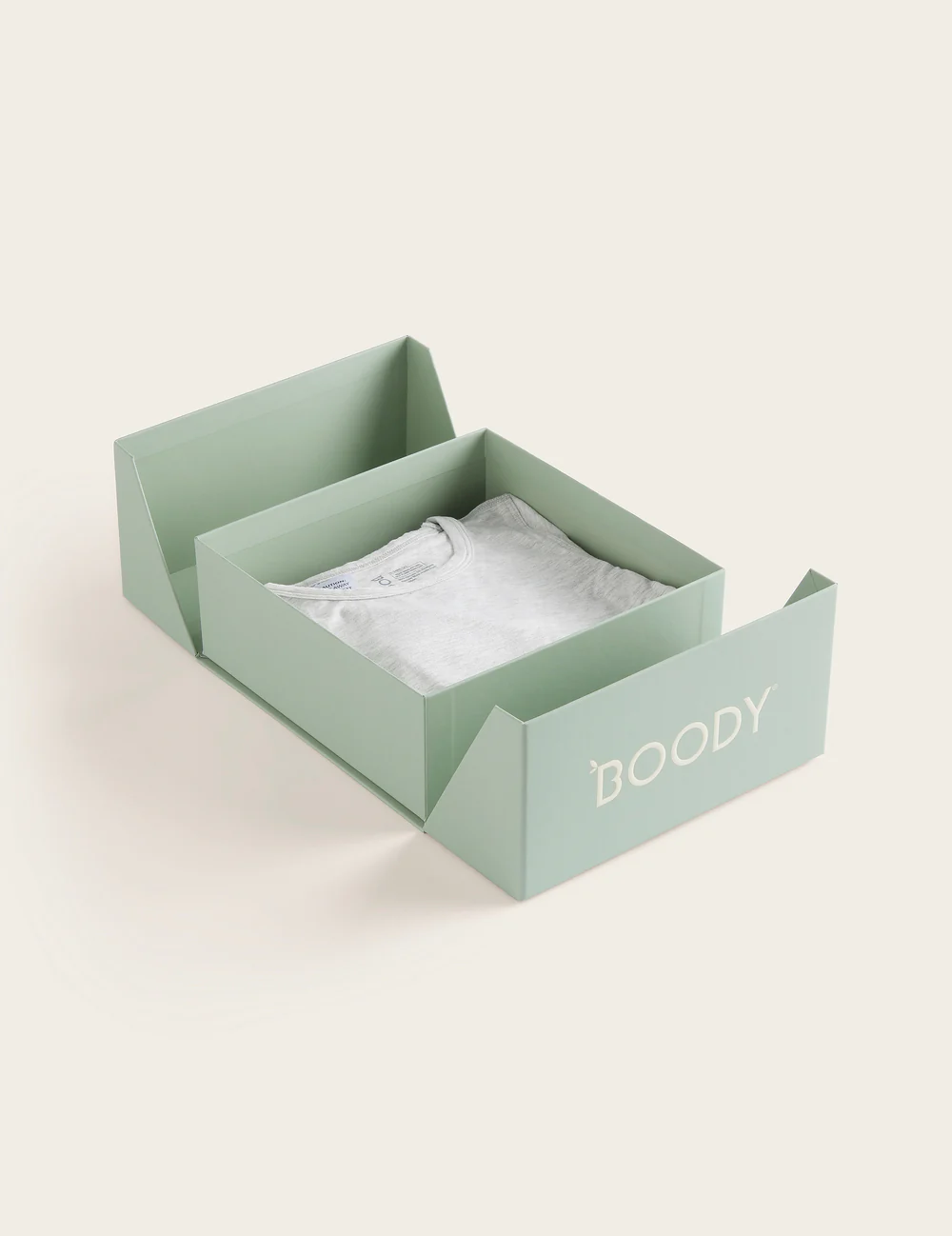 Set Giftbox - Baby Long Sleeve Bodysuit & Jersey Wrap - Natural White - Image 6