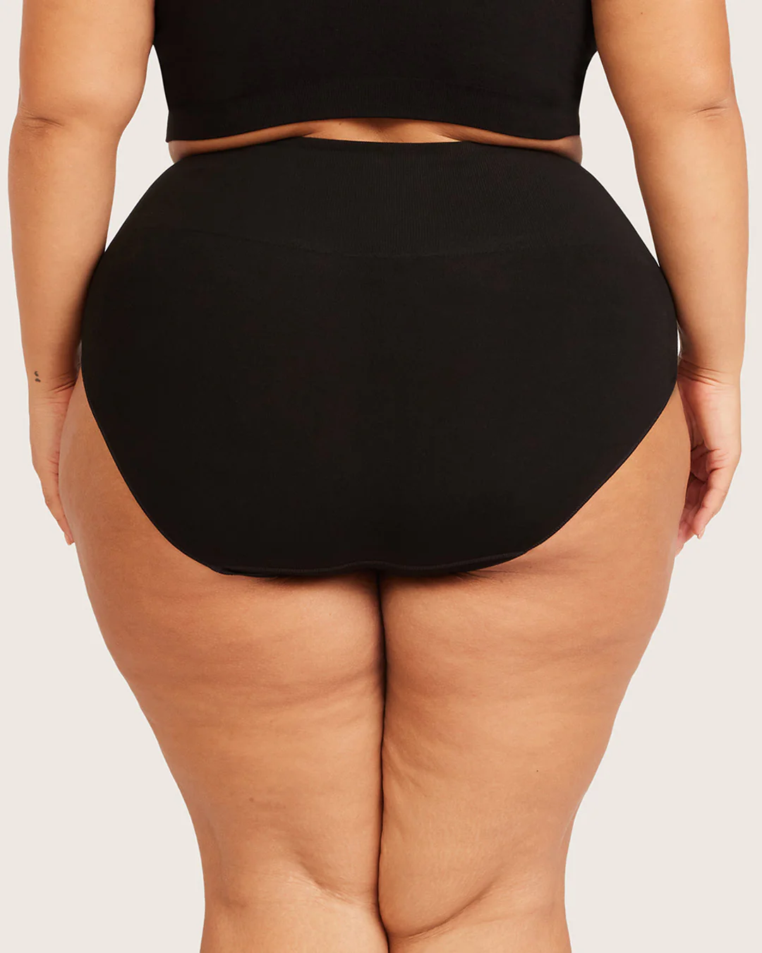 Shaper High Cut Full Briefs - Black - Image 14