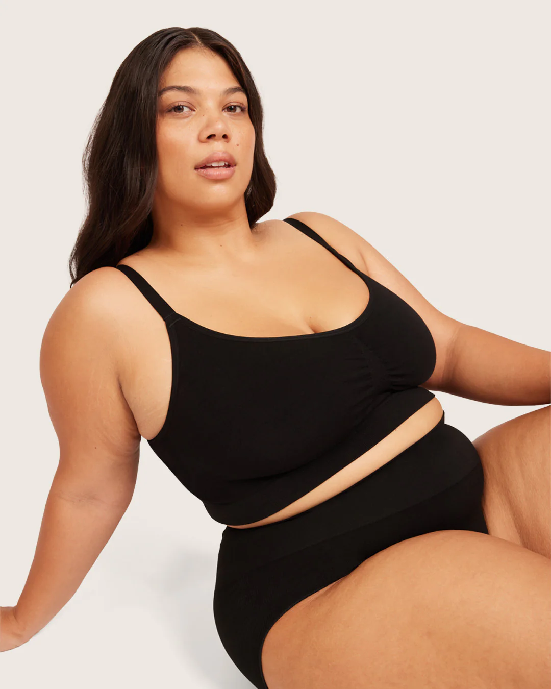 Shaper High Cut Full Briefs - Black - Image 16