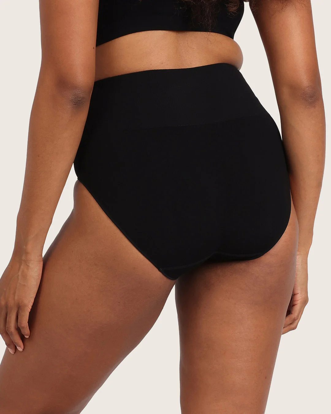 Shaper High Cut Full Briefs - Black - Image 7