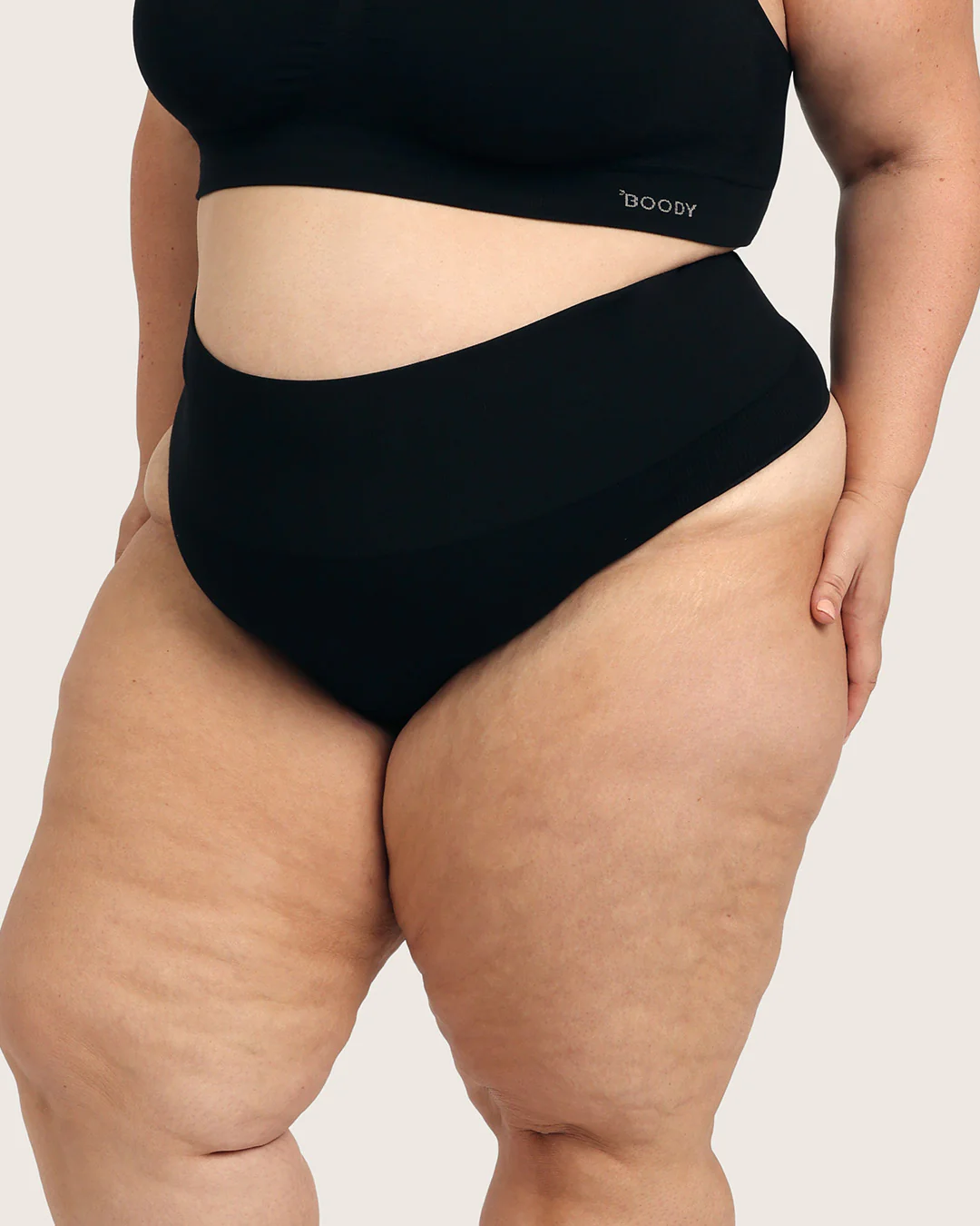 Shaper High Waist G-String - Black - Image 18