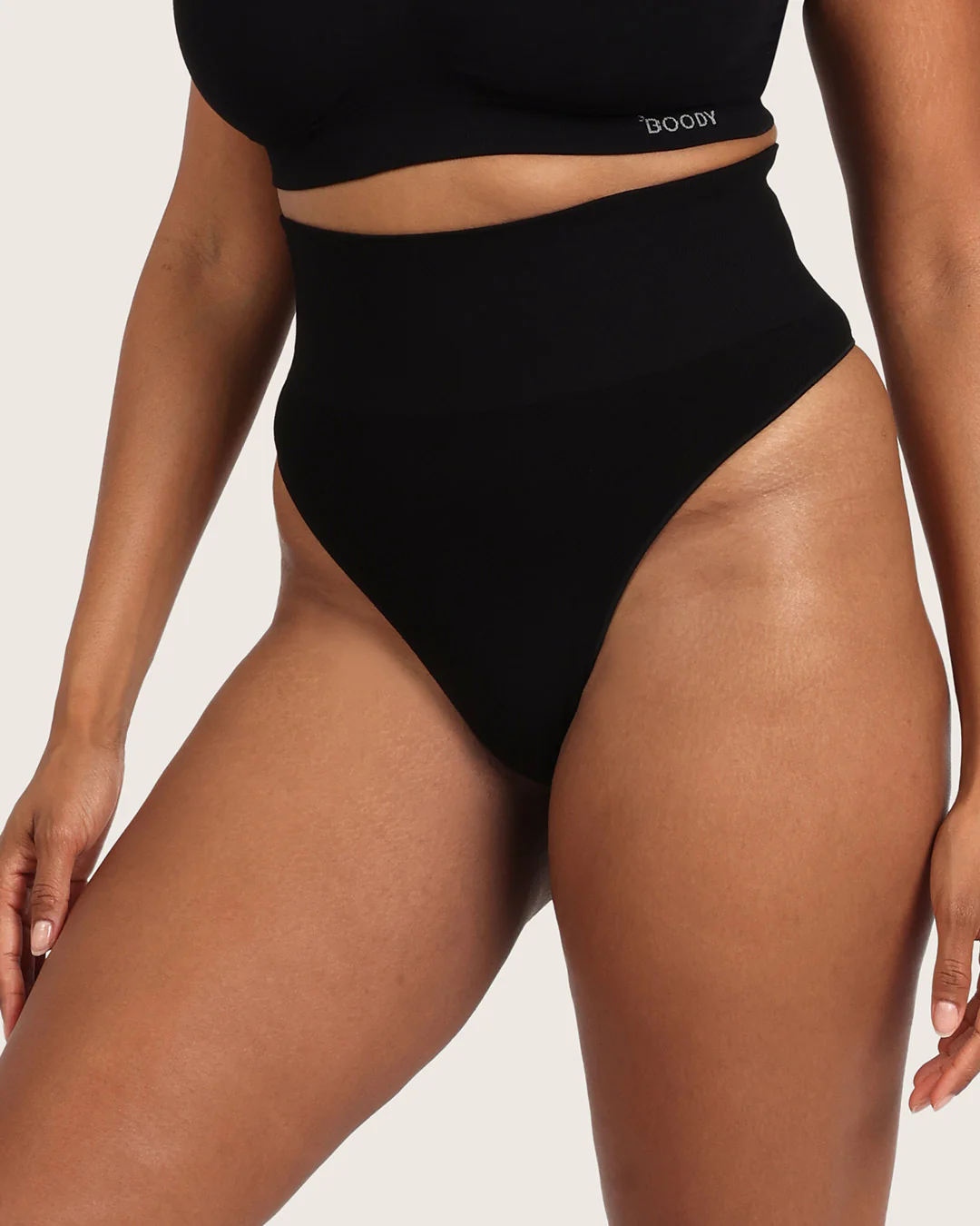 Shaper High Waist G-String - Black - Image 7