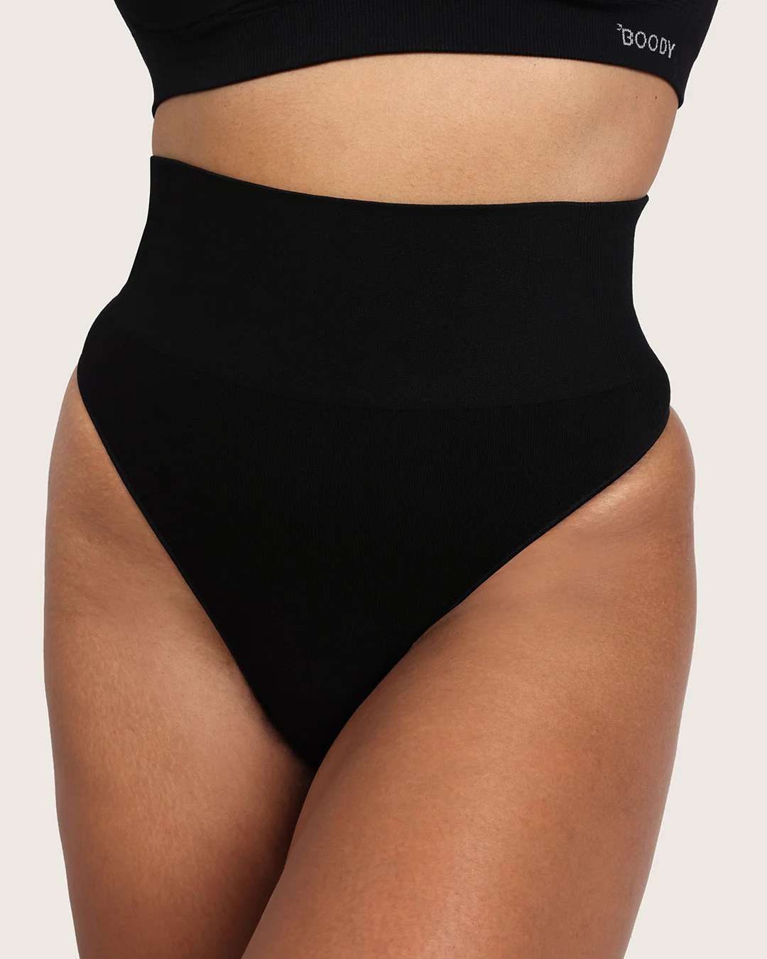 Shaper High Waist G-String - Black - Image 9