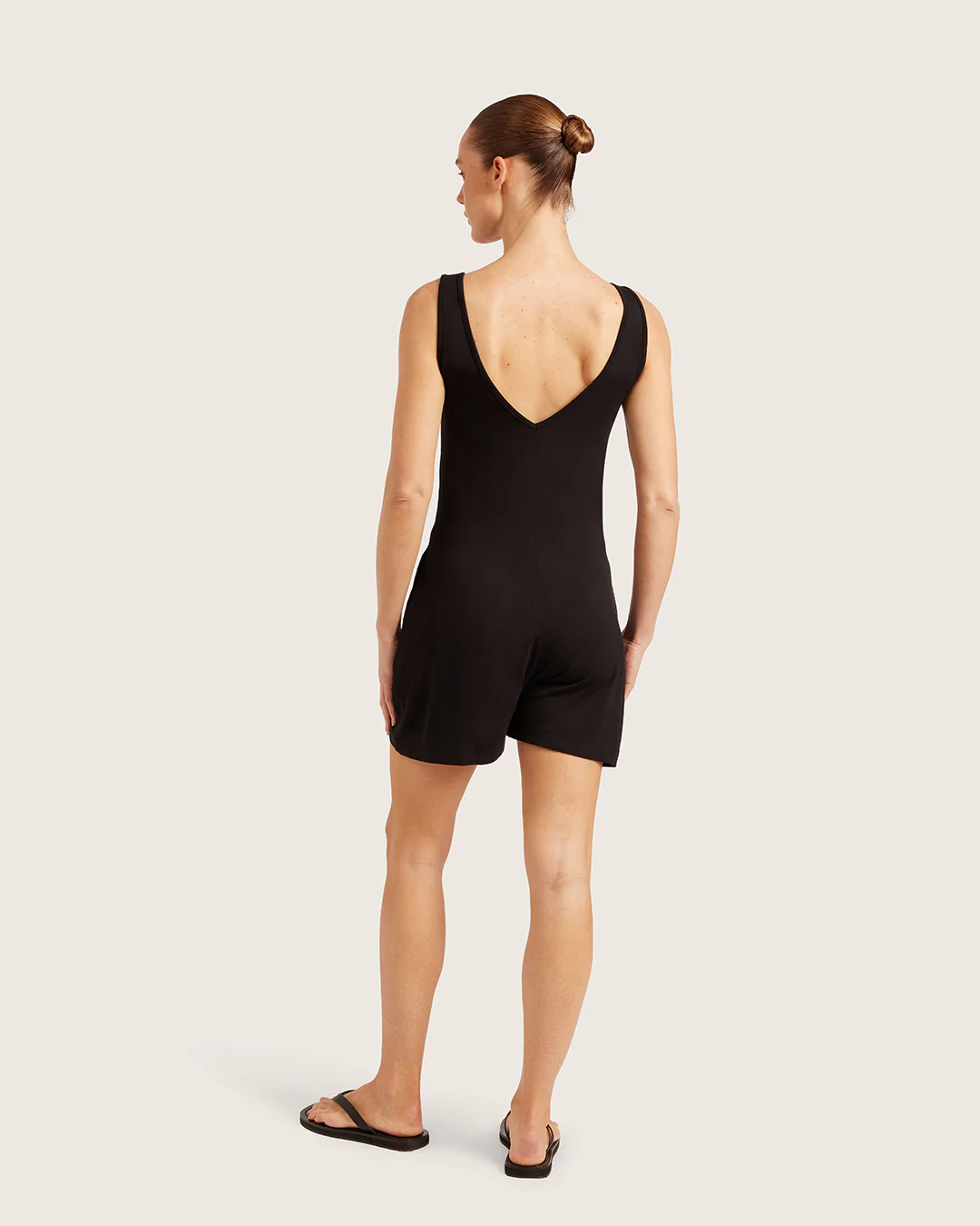 Short Romper - Black - Image 3