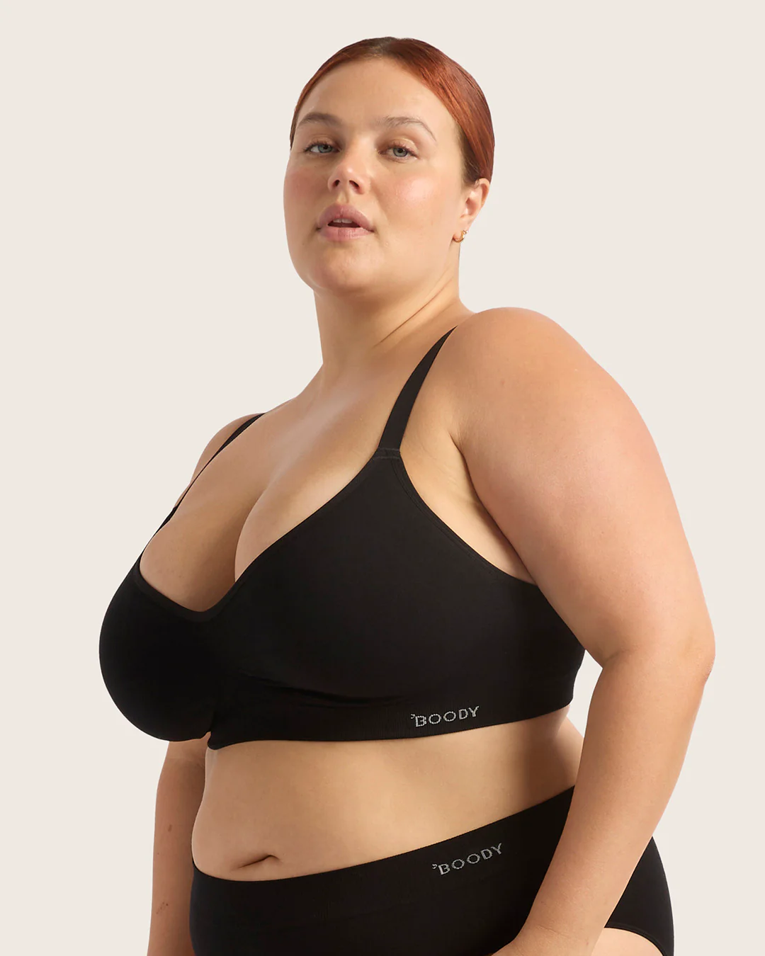 Wireless Full Bust T-Shirt Bra - Black - Image 12