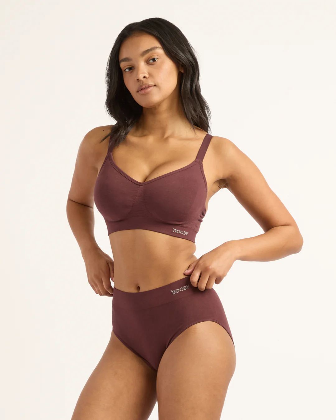 Wireless Full Bust T-Shirt Bra - Mulberry - Image 9