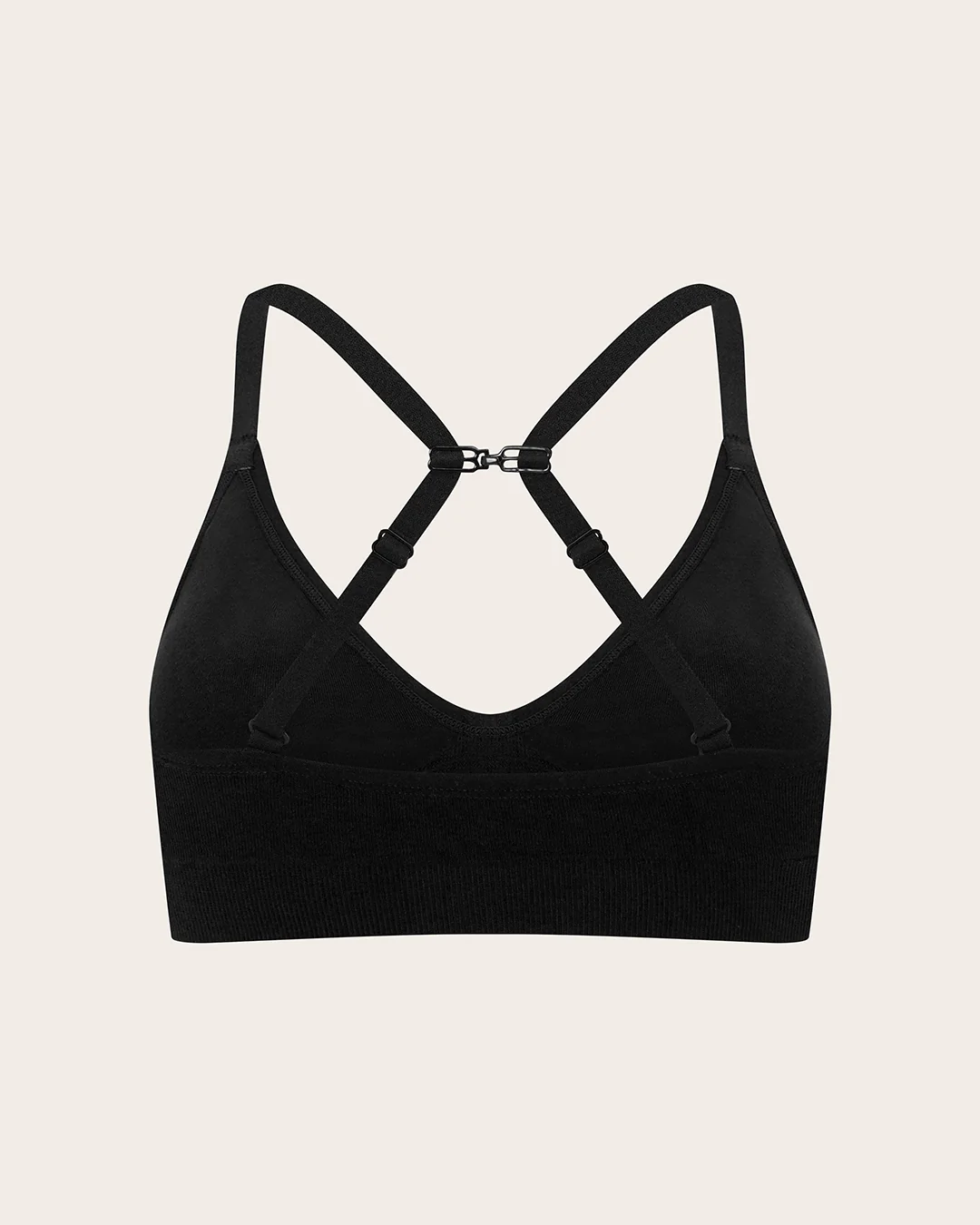 Wireless T-Shirt Bra - Black - Image 18