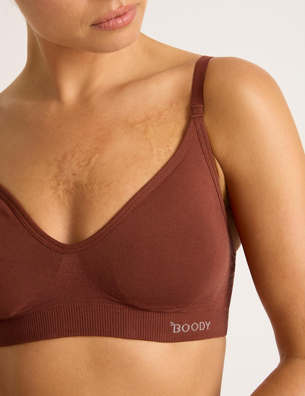 Wireless T-Shirt Bra - Rust - Image 3