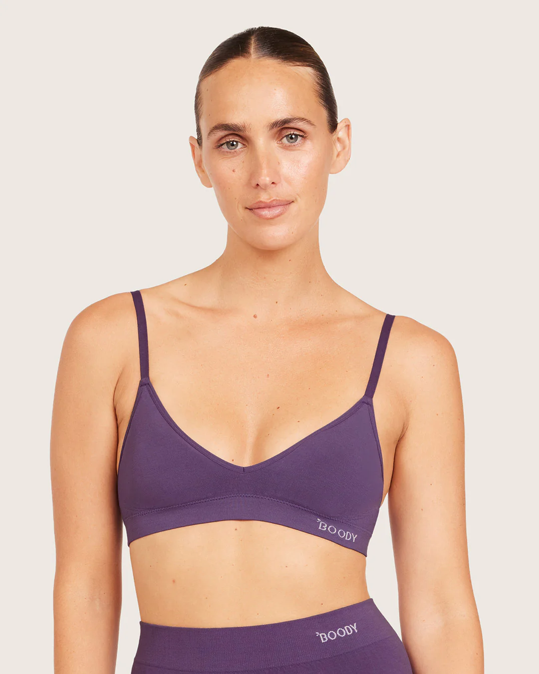 Wireless T-Shirt Bralette - Amethyst