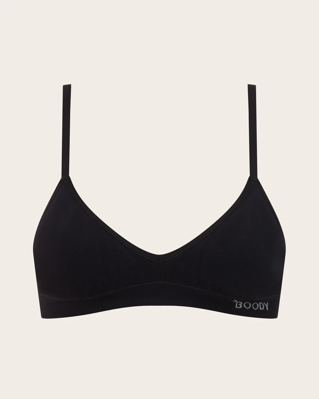 Wireless T-Shirt Bralette - Black - Image 8