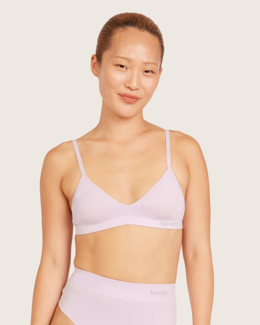 Wireless T-Shirt Bralette - Shell - Image 12