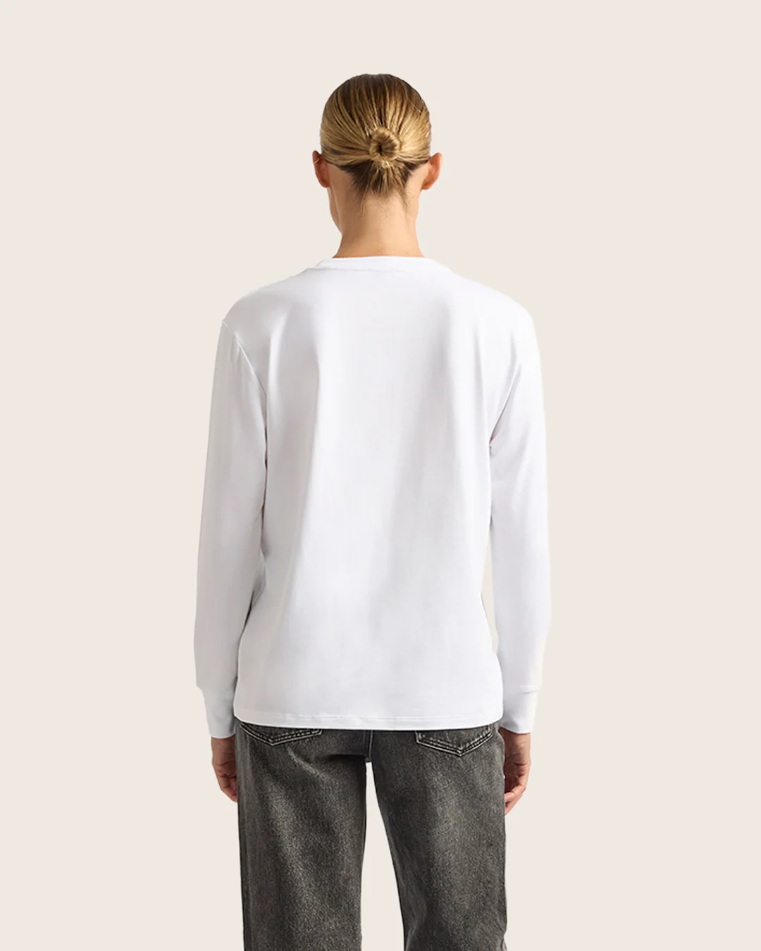 Women's Classic Long Sleeve T-Shirt - White - Image 2