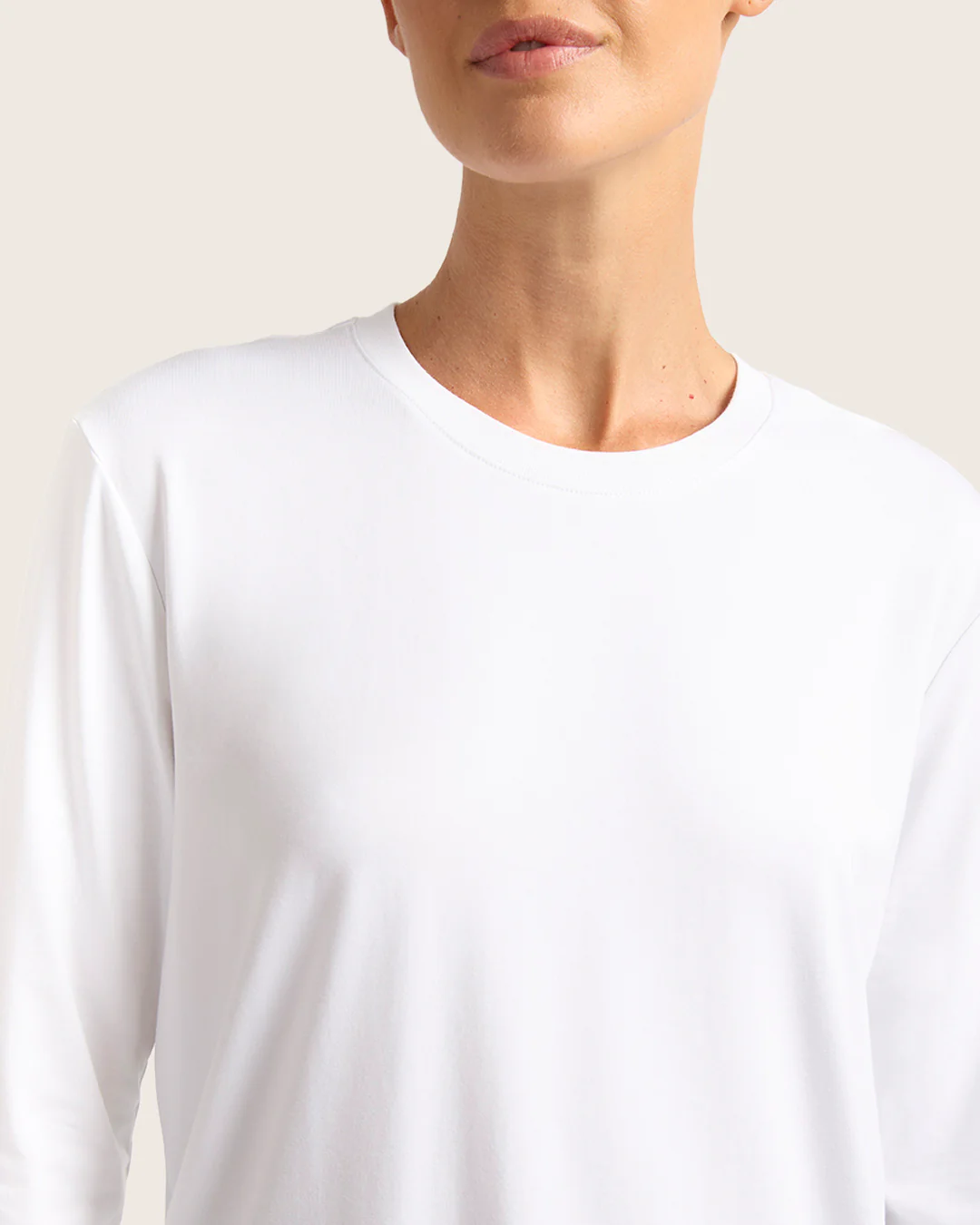 Women's Classic Long Sleeve T-Shirt - White - Image 4
