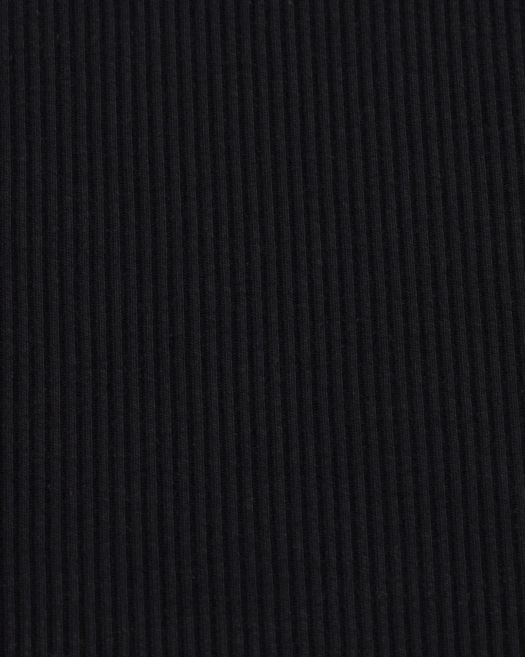 Women's Ribbed Crew Neck T-Shirt - Black - Image 18